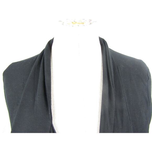 Urban CoCo Black Drape Front Open Cardigan Sweater Size Medium - Picture 9 of 13